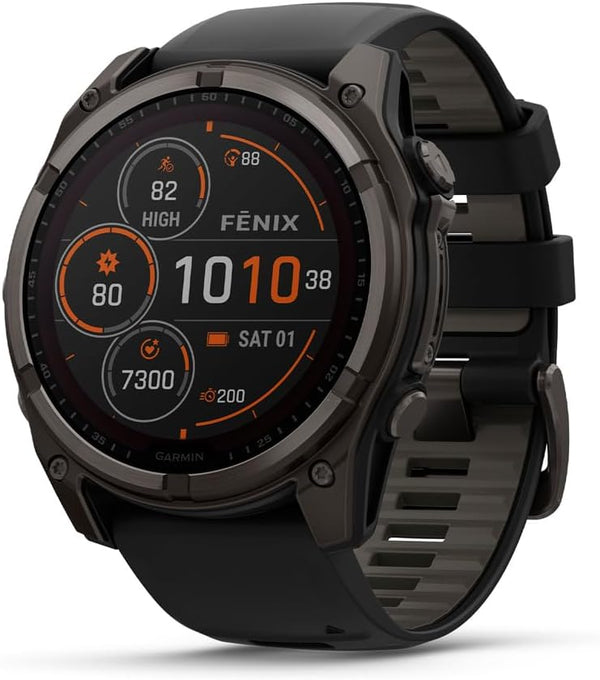 Garmin fēnix® 8 – 51 mm, Solar, Sapphire, Premium Multisport GPS Smartwatch,