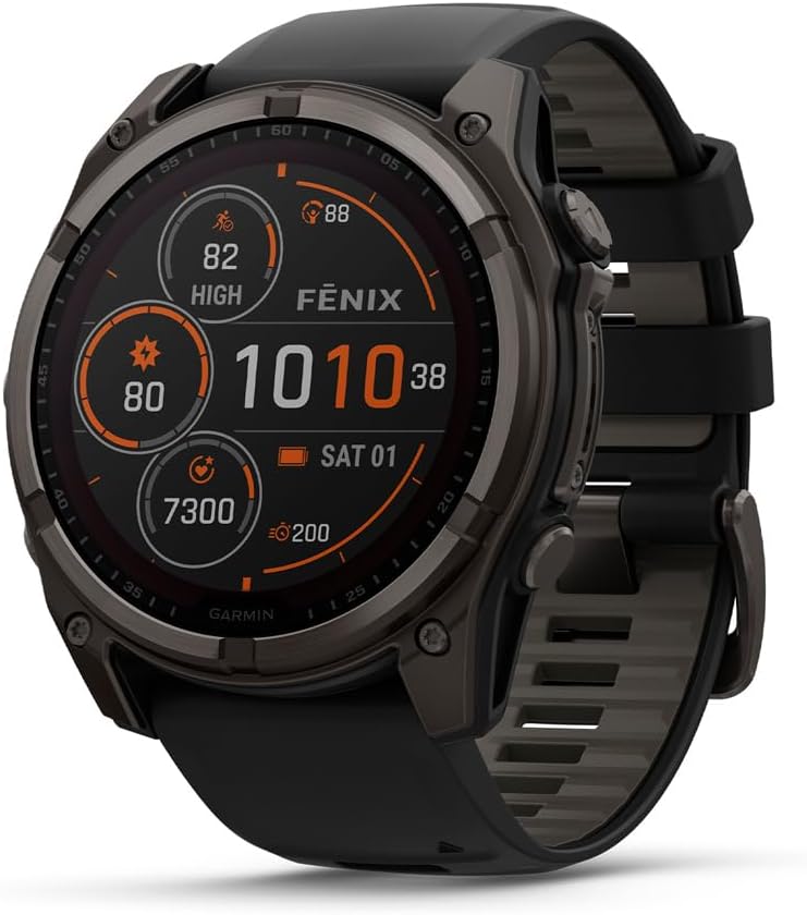 Garmin fēnix® 8 – 51 mm, Solar, Sapphire, Premium Multisport GPS Smartwatch,