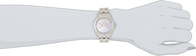 Citizen Women's Eco-Drive Dress Classic Crystal Watch in Stainless Steel, Mother of Pearl Dial, 32mm