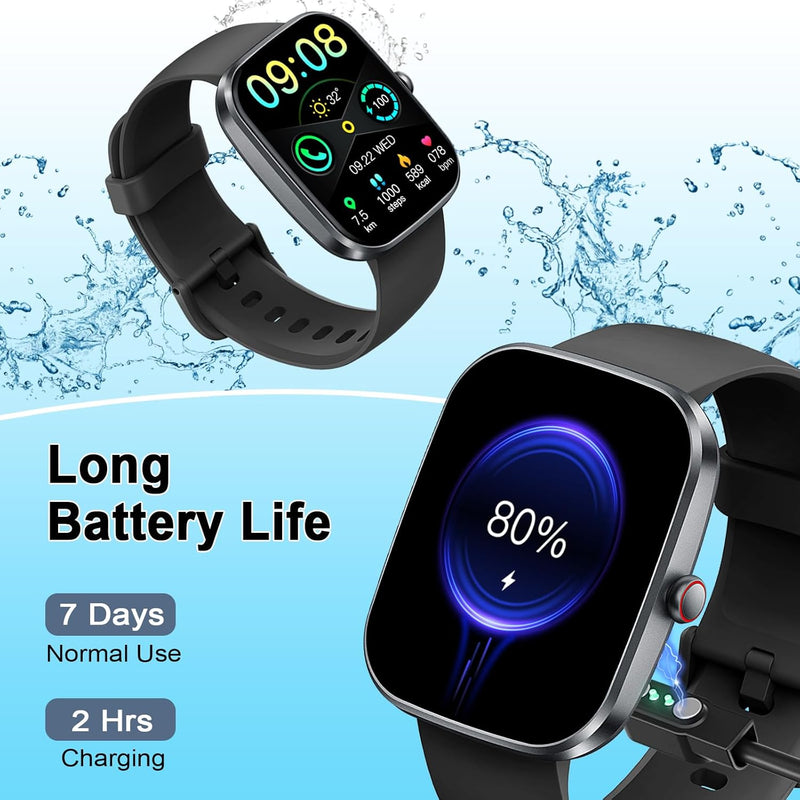 Smart Watch(Answer/Make Call), 1.91" Smartwatch for Men Women,