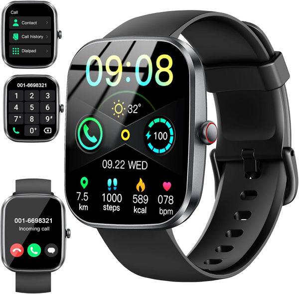 Smart Watch(Answer/Make Call), 1.91" Smartwatch for Men Women,