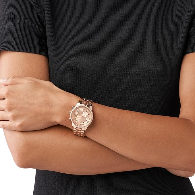 Michael Kors Bryant Chronograph Women's Watch, Stainless Steel and Pavé Crystal Watch for Women